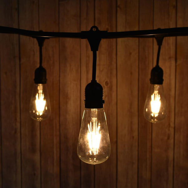 25-Pack LED Filament ST64 Shatterproof Light Bulb, Dimmable, 2W,  E26 Medium Base