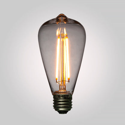 CORD + Shatterproof Bulb | White Pendant Light Lamp Cord Combo Kit, Switch, ST64 Warm White Bulb