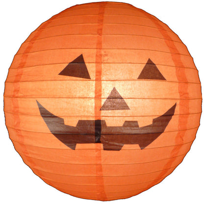 16" Happy Jack-O-Lantern Paper Lantern - PaperLanternStore.com - Paper Lanterns, Decor, Party Lights & More