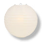 36" Beige / Ivory Jumbo Round Paper Lantern, Even Ribbing, Chinese Hanging Wedding & Party Decoration