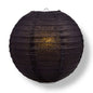 36" Black Jumbo Round Paper Lantern, Even Ribbing, Chinese Hanging Wedding & Party Decoration - PaperLanternStore.com - Paper Lanterns, Decor, Party Lights & More