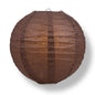 36" Brown Jumbo Round Paper Lantern, Even Ribbing, Chinese Hanging Wedding & Party Decoration - PaperLanternStore.com - Paper Lanterns, Decor, Party Lights & More
