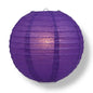 36" Royal Purple Jumbo Round Paper Lantern, Even Ribbing, Chinese Hanging Wedding & Party Decoration