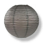 36" Driftwood Grey Jumbo Round Paper Lantern, Even Ribbing, Chinese Hanging Wedding & Party Decoration