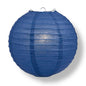 24" Navy Blue Round Paper Lantern, Even Ribbing, Chinese Hanging Wedding & Party Decoration - PaperLanternStore.com - Paper Lanterns, Decor, Party Lights & More