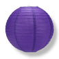 10 Inch Plum Purple Parallel Ribbing Round Paper Lantern - Luna Bazaar | Boho & Vintage Style Decor