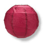 24" Velvet Red Round Paper Lantern, Crisscross Ribbing, Chinese Hanging Wedding & Party Decoration - PaperLanternStore.com - Paper Lanterns, Decor, Party Lights & More