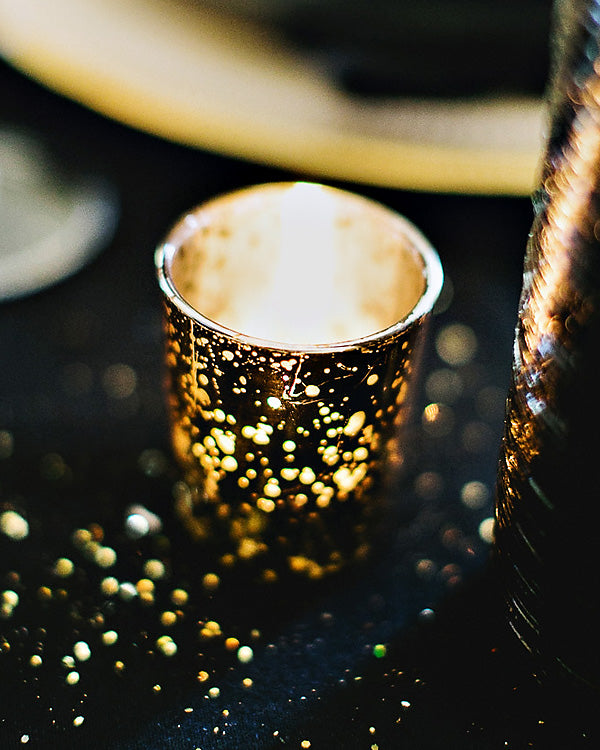 2.5" Silver Mercury Glass Votive Tea Light Candle Holder - PaperLanternStore.com - Paper Lanterns, Decor, Party Lights & More