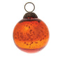 2.5" Orange Ava Mercury Glass Ball Ornament Christmas Holiday Decoration