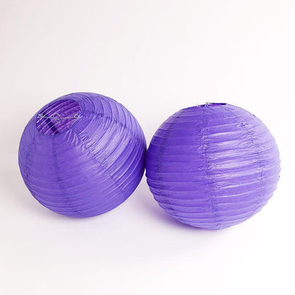 Minnesota Pro Football Paper Lanterns 6pc Combo Tailgating Party Pack (Purple/Yellow)  - by PaperLanternStore.com - Paper Lanterns, Decor, Party Lights & More