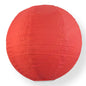 18" Red Shimmering Nylon Lantern, Even Ribbing, Durable, Hanging - PaperLanternStore.com - Paper Lanterns, Decor, Party Lights & More