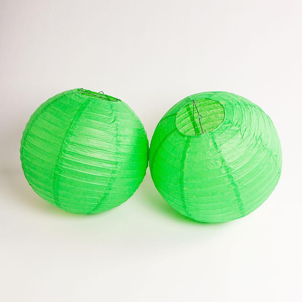 New York J Pro Football Paper Lanterns 6pc Combo Tailgating Party Pack (Green/White)  - by PaperLanternStore.com - Paper Lanterns, Decor, Party Lights & More
