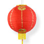 16" Red Traditional Nylon Chinese New Year Lantern w/Tassel