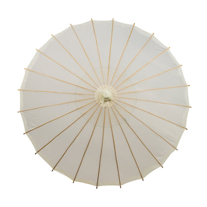28 Inch Beige / Ivory Parasol Umbrella, Premium Nylon - LunaBazaar.com - Discover.Decorate. Celebrate.