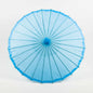32" Sky Blue Parasol Umbrella, Premium Nylon with Elegant Handle