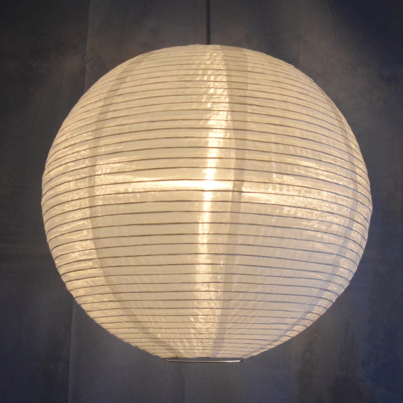 14" White Fine Line Premium Nylon Lantern, lit