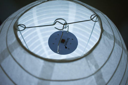 BULK PACK (24) OmniDisk Low Profile LED Hanging Light For Paper Lanterns, Cool White (Battery Powered) - PaperLanternStore.com - Paper Lanterns, Decor, Party Lights & More
