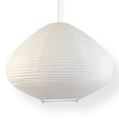 Bulbous Shaped Premium Fine Line Paper Lantern, White (16"W x 11"H)