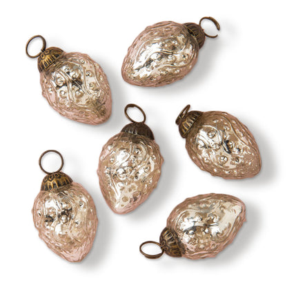 6 Pack | Mercury Glass Mini Ornaments (1 to 1.5-Inch, Silver, Marie) - Great Gift Idea, Vintage-Style Decoration for Christmas, Home Decor and Parties - PaperLanternStore.com - Paper Lanterns, Decor, Party Lights & More