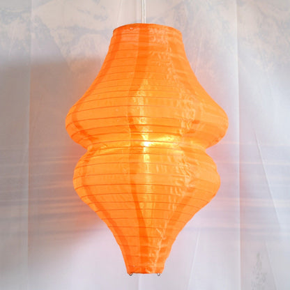 Orange Beehive Unique Shaped Nylon Lantern, 10-inch x 14-inch