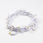 (Cord Only) 12 FT | 10 Socket Outdoor Patio String Light White Cord w/ E12 C7 Base - PaperLanternStore.com - Paper Lanterns, Decor, Party Lights & More