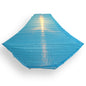 14" Baby Blue Pagoda Unique Shaped Shimmering Nylon Lantern