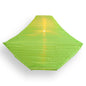 14" Neon Green Pagoda Unique Shaped Shimmering Nylon Lantern