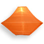 14" Orange Pagoda Unique Shaped Shimmering Nylon Lantern
