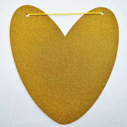 Baby &hearts; Girl Baby Shower Glitter Paper Garland Banner (4-9 FT) - PaperLanternStore.com - Paper Lanterns, Decor, Party Lights & More