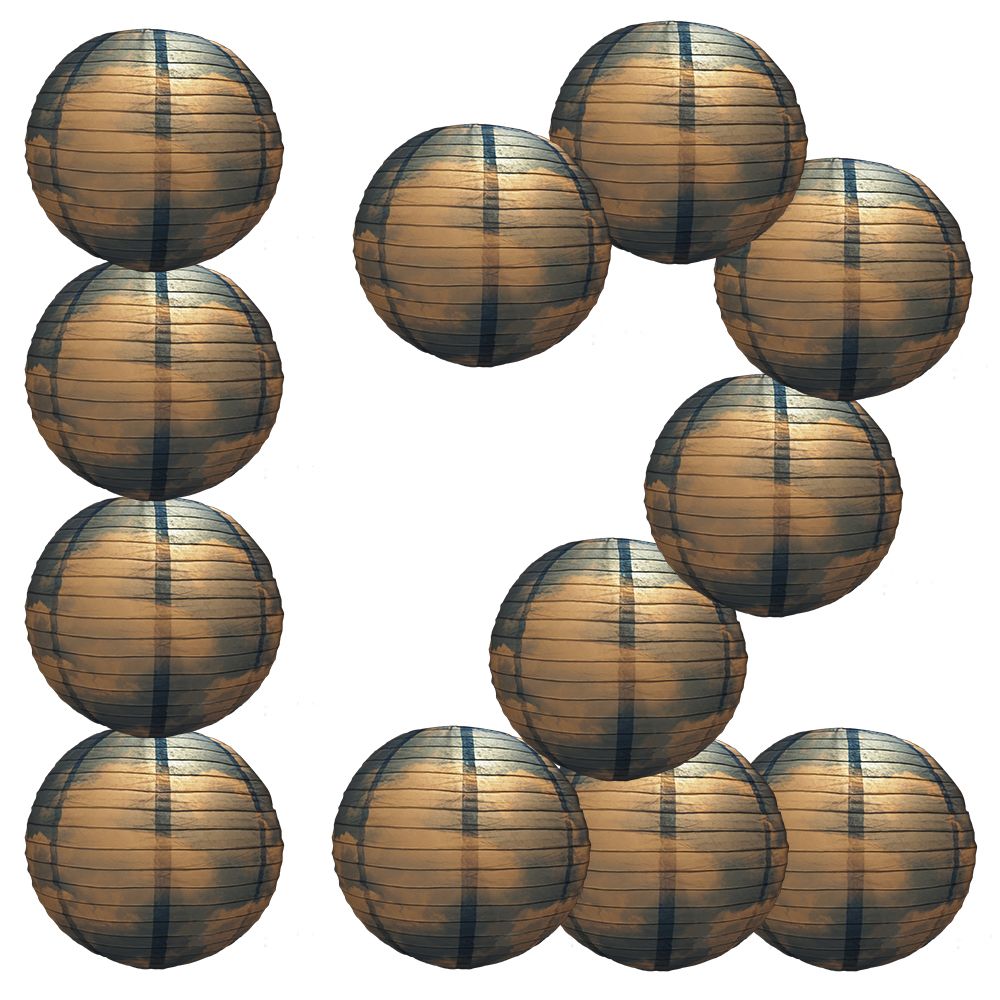 12 PACK | 14" Artisan Print Cotton Candy Clouds Paper Lantern, Design by Esper - PaperLanternStore.com - Paper Lanterns, Decor, Party Lights & More