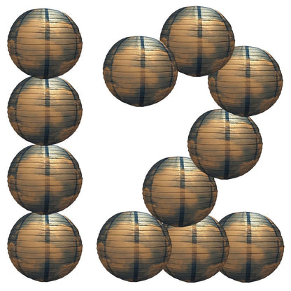 12 PACK | 14" Artisan Print Cotton Candy Clouds Paper Lantern, Design by Esper - PaperLanternStore.com - Paper Lanterns, Decor, Party Lights & More