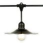 Patio Metal Light Bulb Shade for Outdoor Commercial String Lights, E26, Black - PaperLanternStore.com - Paper Lanterns, Decor, Party Lights & More