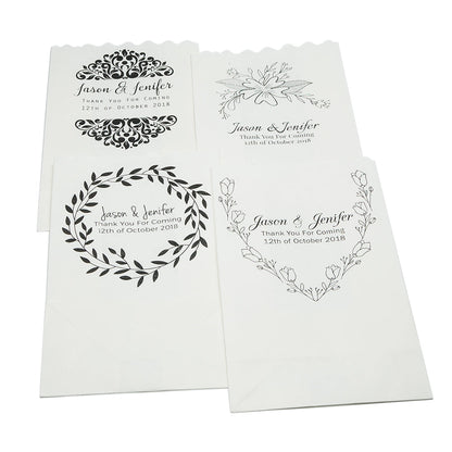 Personalized Wedding Ceremony Banquet Luminary Bag Lights - Custom Printed (10 PACK) - PaperLanternStore.com - Paper Lanterns, Decor, Party Lights & More