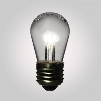 White 0.7-Watt LED S14 Sign Light Bulb, Shatterproof, E26 Medium Base - PaperLanternStore.com - Paper Lanterns, Decor, Party Lights & More