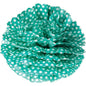Teal Green Polka Dot 15 Inch Tissue Paper Flower Pom Pom - PaperLanternStore.com - Paper Lanterns, Decor, Party Lights & More