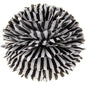 Black Striped 15 Inch Tissue Paper Flower Pom Pom - PaperLanternStore.com - Paper Lanterns, Decor, Party Lights & More
