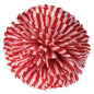 Red Striped 15 Inch Tissue Paper Flower Pom Pom - PaperLanternStore.com - Paper Lanterns, Decor, Party Lights & More