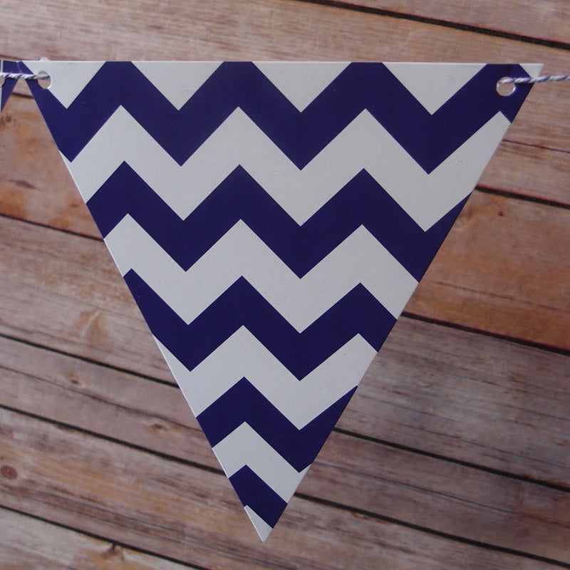 Purple Mix Pattern Triangle Flag Pennant Banner (11FT) - PaperLanternStore.com - Paper Lanterns, Decor, Party Lights & More