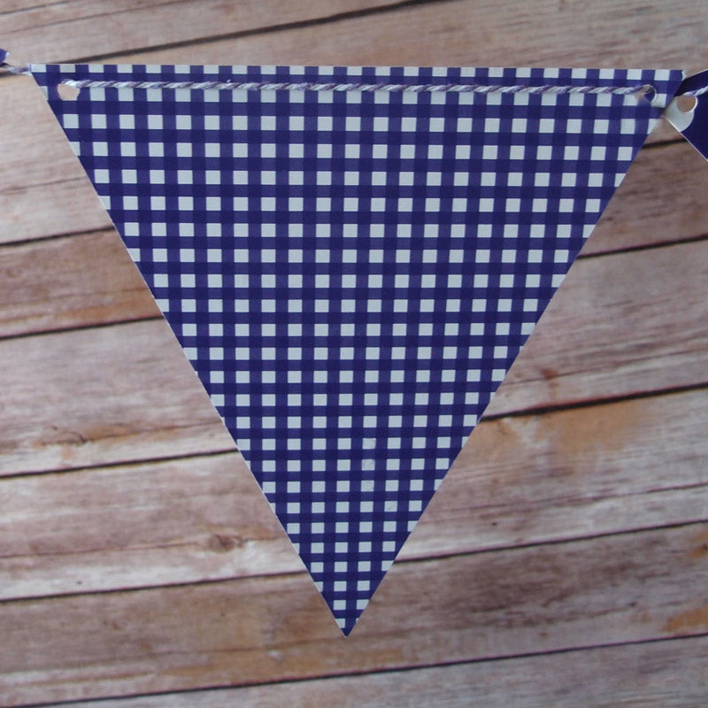 Purple Mix Pattern Triangle Flag Pennant Banner (11FT) - PaperLanternStore.com - Paper Lanterns, Decor, Party Lights & More