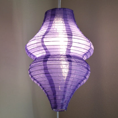Purple Beehive Unique Shaped Nylon Lantern, 10-inch x 14-inch