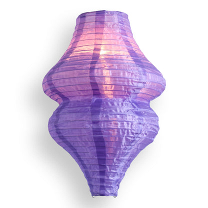 Purple Beehive Unique Shaped Nylon Lantern, 10-inch x 14-inch