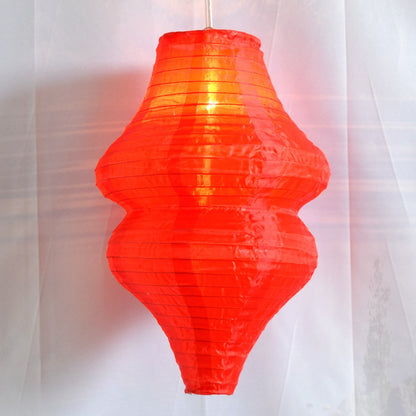 Red Beehive Unique Shaped Nylon Lantern, 10-inch x 14-inch