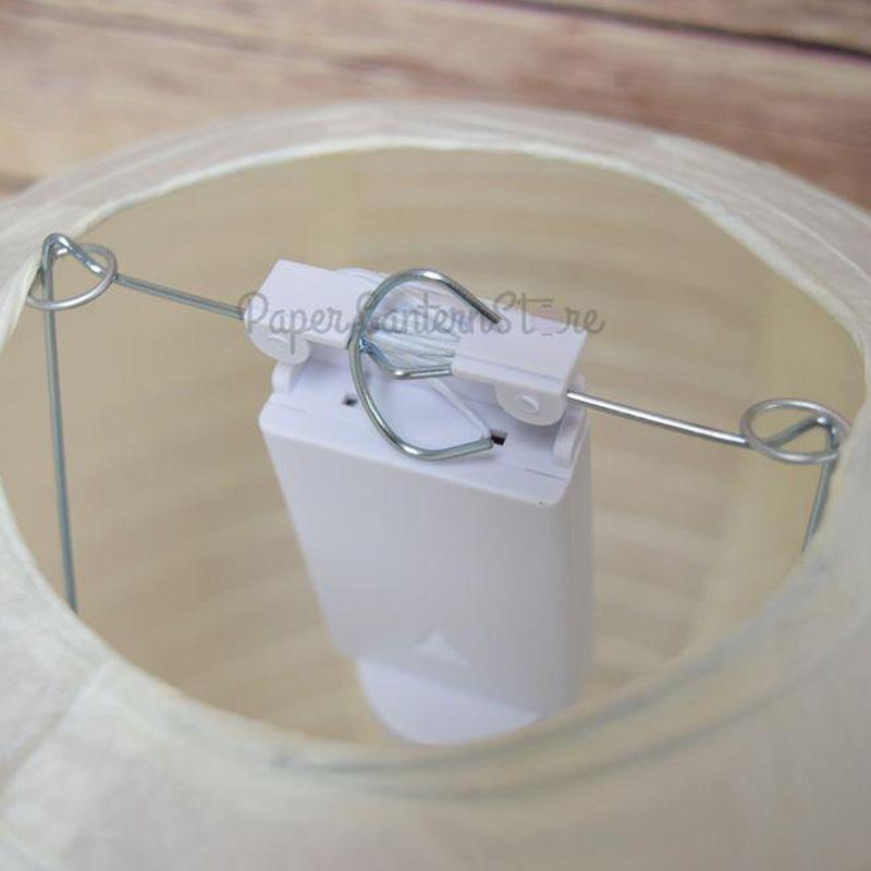 Beige Crisscross Paper Lantern 10pc Party Pack with Remote Controlled LED Lights Included