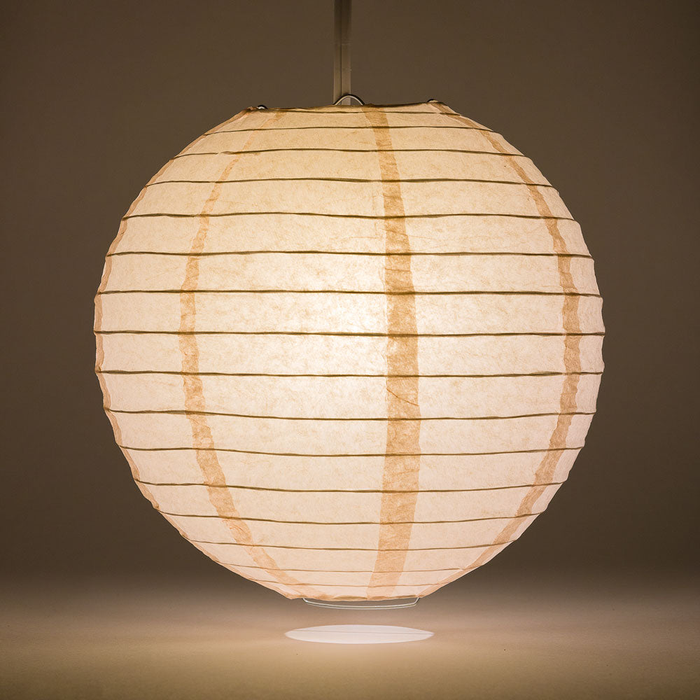4" Rose Quartz Pink Round Paper Lantern, Even Ribbing, Hanging Decoration (10 PACK) - PaperLanternStore.com - Paper Lanterns, Decor, Party Lights & More