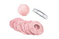 4" Rose Quartz Pink Round Paper Lantern, Even Ribbing, Hanging Decoration (10 PACK) - PaperLanternStore.com - Paper Lanterns, Decor, Party Lights & More