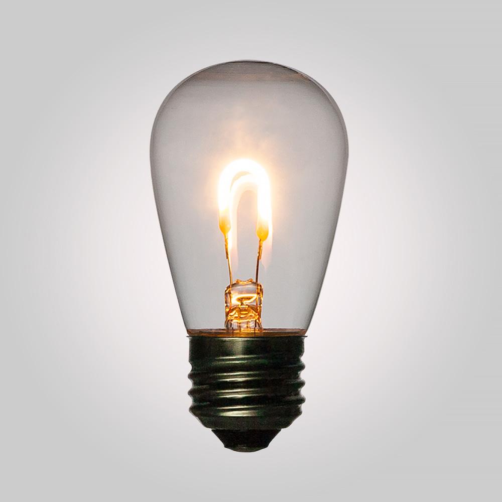 25-Pack LED Filament S14 Shatterproof Energy Saving Light Bulb, Dimmable, 1W,  E26 Medium Base - PaperLanternStore.com - Paper Lanterns, Decor, Party Lights & More