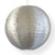 24 Inch Silver Shimmering Nylon Lantern, Even Ribbing, Durable, Hanging