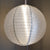 16 Inch Silver Shimmering Nylon Lantern, Even Ribbing, Durable, Hanging