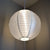 14 Inch Silver Shimmering Nylon Lantern, Even Ribbing, Durable, Hanging