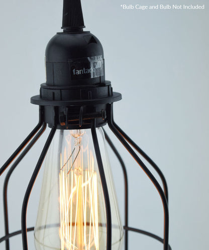 BULK PACK (6) Single Socket Pendant Light Cord Kits for Lanterns (11FT, Switch, Black) - PaperLanternStore.com - Paper Lanterns, Decor, Party Lights & More